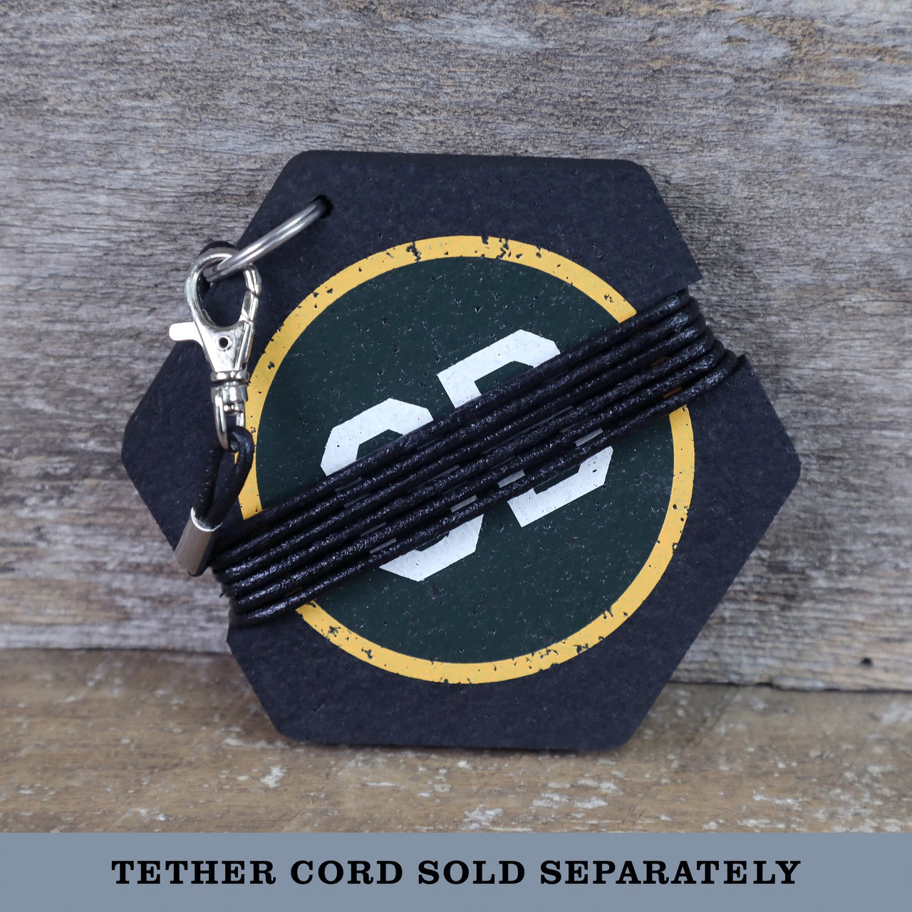 Green Bay Rubber Kickstand Pad with Optional Tether Cord